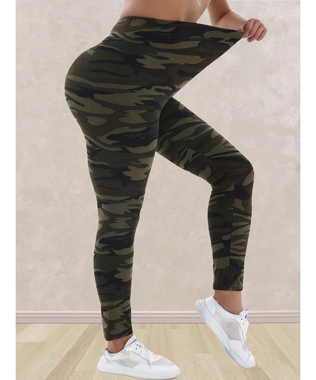 jkthpu-45 Plus Size - Women'S Plus Size Camo Print