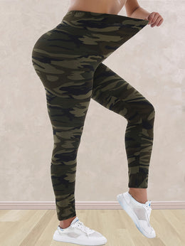 jkthpu-45 Plus Size - Women'S Plus Size Camo Print