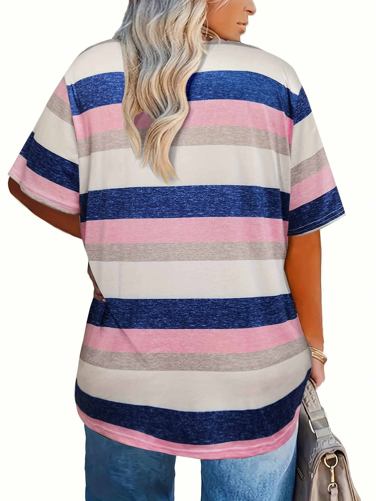 jkthpu-45 Plus Size - Women'S Plus Size Casual V-Neck