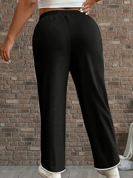 jkthpu-45 Plus Size - Women'S Plus Size Elegant Contrast