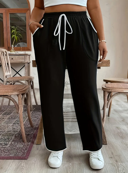 jkthpu-45 Plus Size - Women'S Plus Size Elegant Contrast