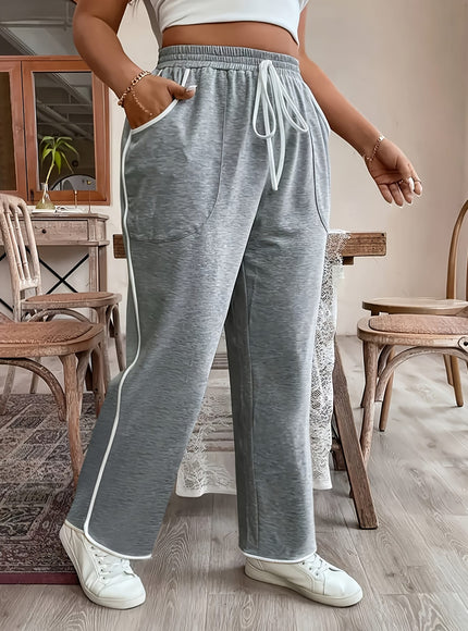 jkthpu-45 Plus Size - Women'S Plus Size Elegant Contrast
