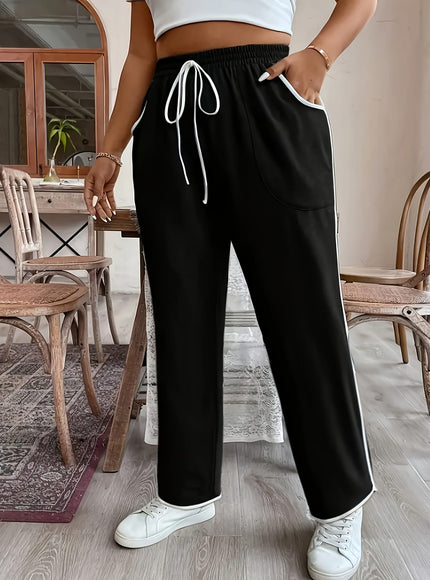 jkthpu-45 Plus Size - Women'S Plus Size Elegant Contrast