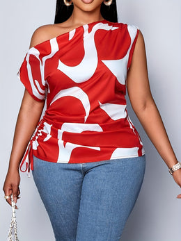 jkthpu-45 Plus Size - Women'S Plus Size Elegant Off-Shoulder