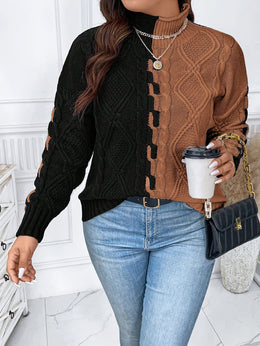 KissICON Plus Size, Women's Plus Size Elegant Oversized Sweater