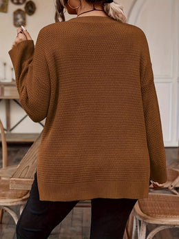 jkthpu-45 Plus Size, Women's Plus Size Elegant Sweater -