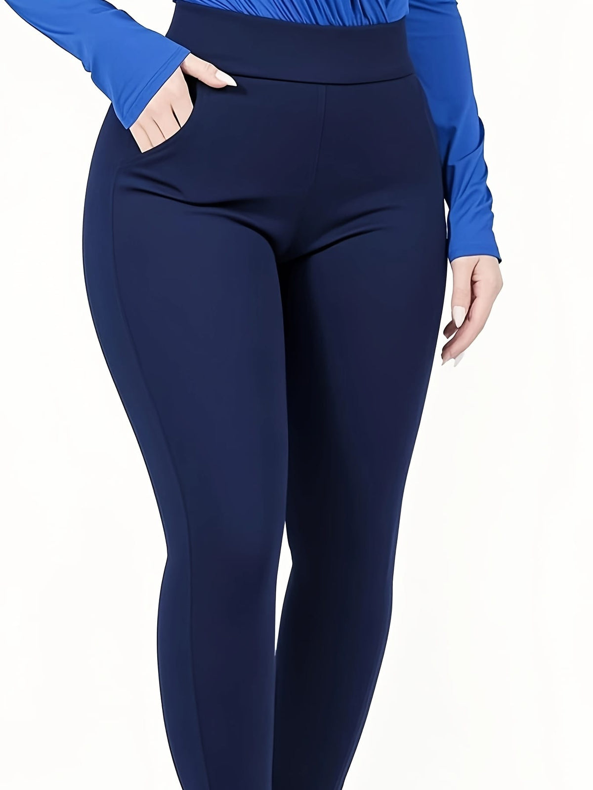 jkthpu-45 Plus Size - Women'S Plus Size High-Waist Stretchy