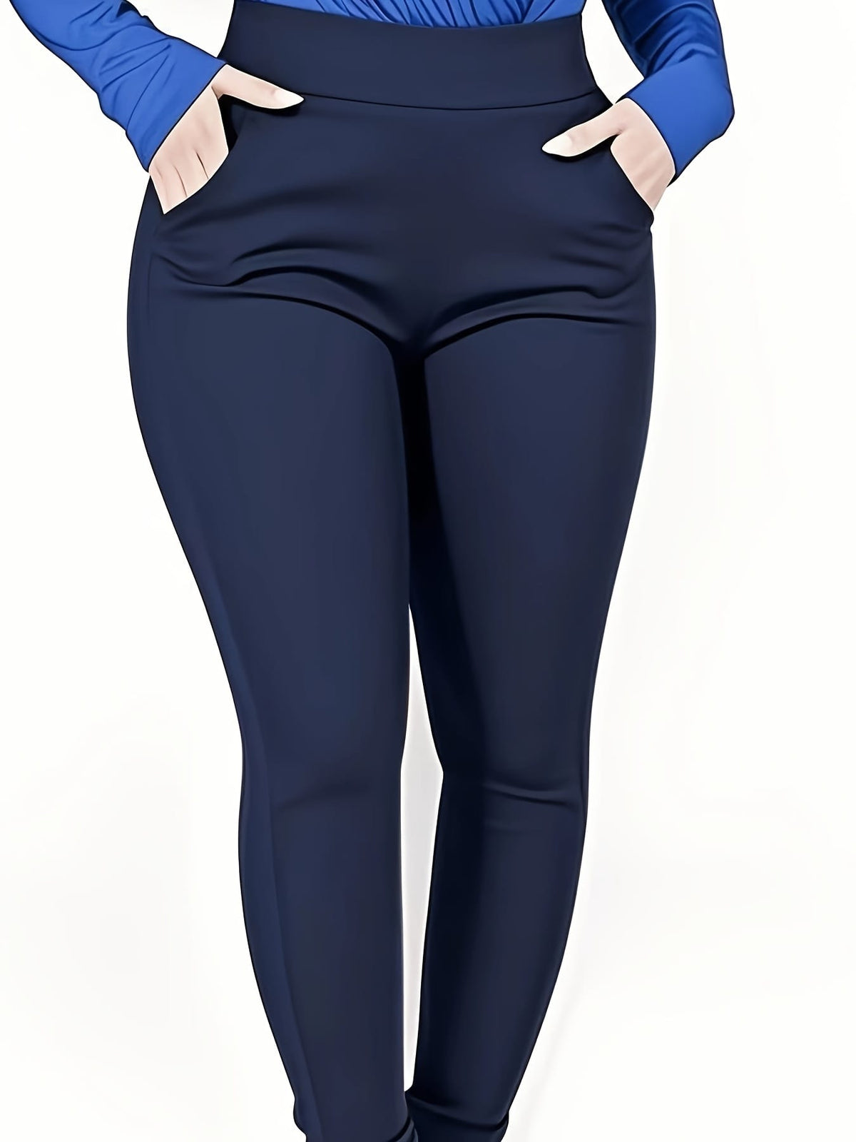 jkthpu-45 Plus Size - Women'S Plus Size High-Waist Stretchy