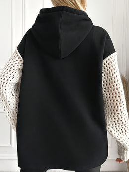 jkthpu-45 Plus Size, Women's Plus-Size Hoodie - Black &