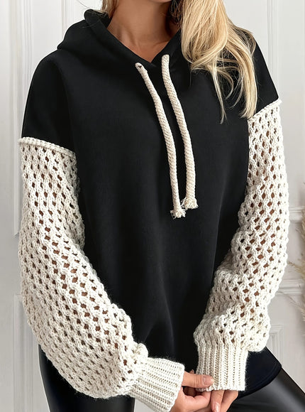 jkthpu-45 Plus Size, Women's Plus-Size Hoodie - Black &