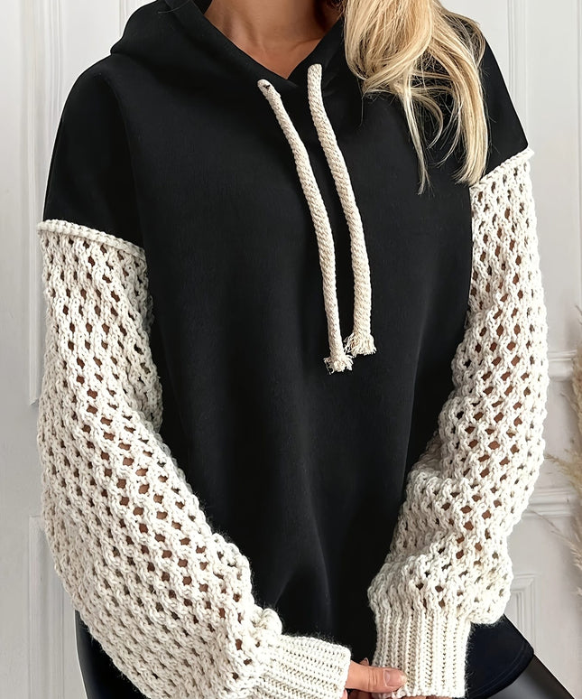 jkthpu-45 Plus Size, Women's Plus-Size Hoodie - Black &