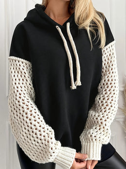 jkthpu-45 Plus Size, Women's Plus-Size Hoodie - Black &