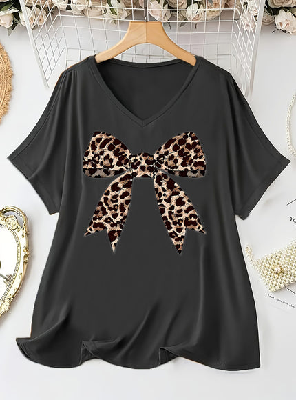 jkthpu-45 Plus Size - Women'S Plus Size Leopard Print