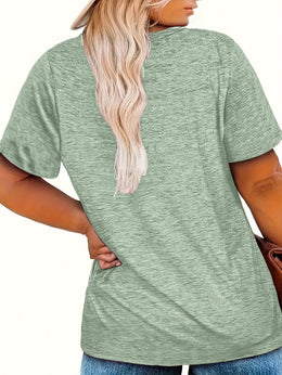 jkthpu-45 Plus Size, Women's Plus Size Oversized T-Shirt -