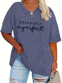 jkthpu-45 Plus Size, Women's Plus Size Oversized T-Shirt -