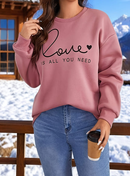 jkthpu-45 Plus Size - Women'S Plus Size Pink Sweatshirt