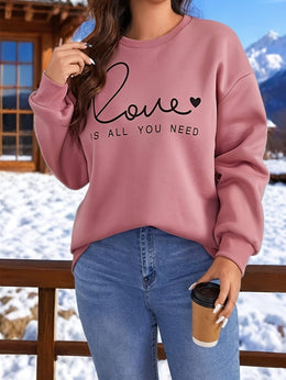 jkthpu-45 Plus Size - Women'S Plus Size Pink Sweatshirt