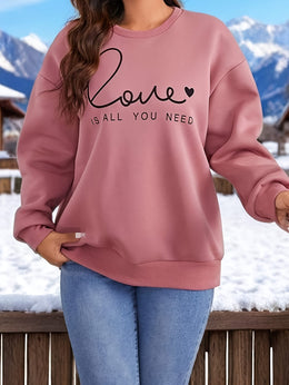 jkthpu-45 Plus Size - Women'S Plus Size Pink Sweatshirt