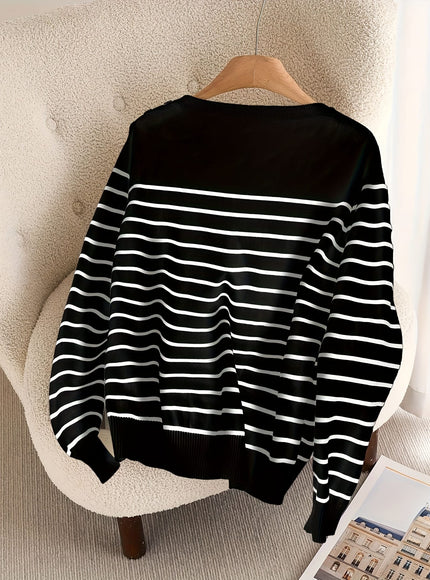 jkthpu-45 Plus Size, Women's Plus Size Round Neck Long