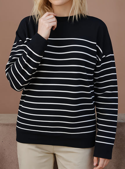 jkthpu-45 Plus Size, Women's Plus Size Round Neck Long