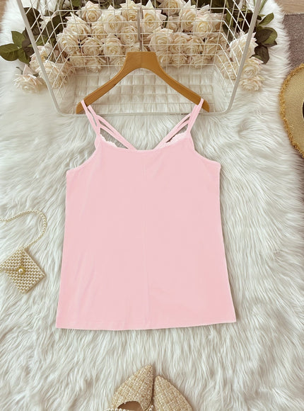 KissICON Plus Size Women's Slingback Tank Top - Off