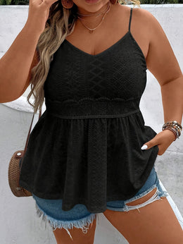 KissICON Plus Size Women's V-Neck Sleeveless Top - Breathable