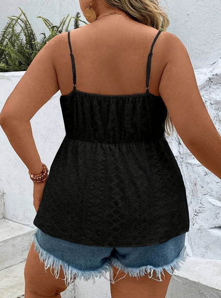 KissICON Plus Size Women's V-Neck Sleeveless Top - Breathable