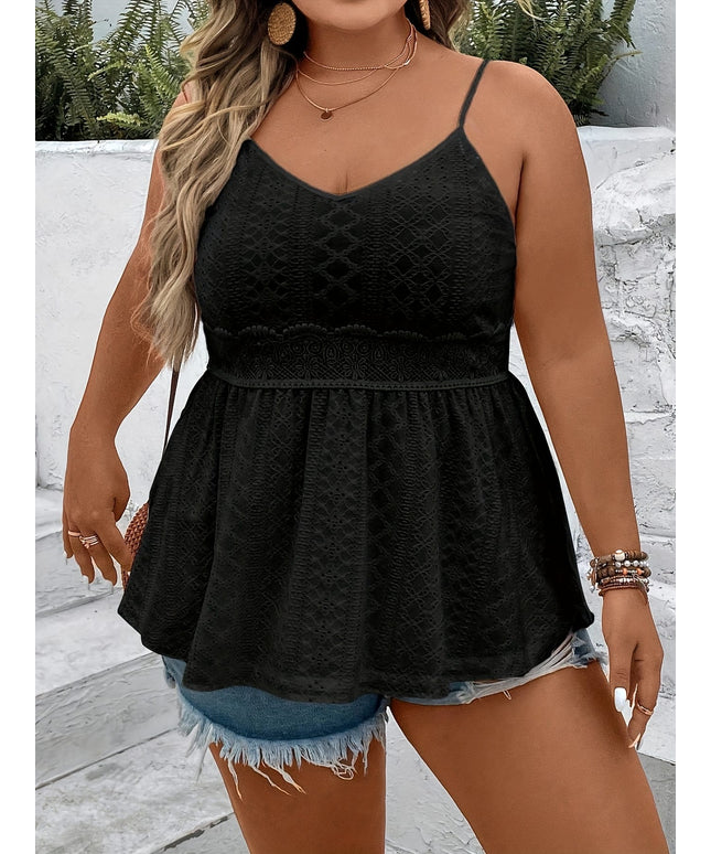 KissICON Plus Size Women's V-Neck Sleeveless Top - Breathable