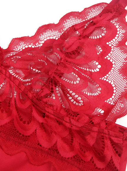 KissICON Plus size women sexy lingerie nightgowns and sleepshirts babydoll chemise with G-String from M-5XL