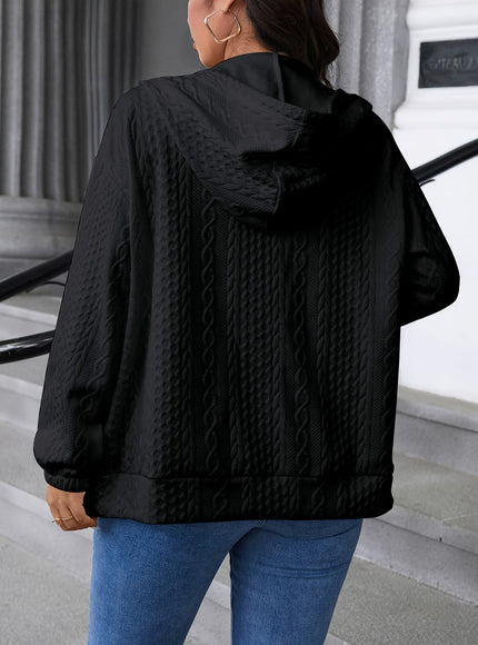 jkthpu-45 Plus Size -zipper jacket