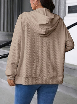 jkthpu-45 Plus Size -zipper jacket