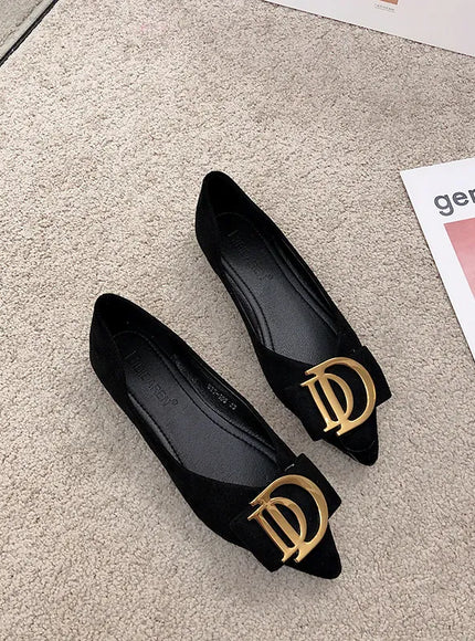 KissICON Pointed Flat Shoes for Women's New Boat Shoes