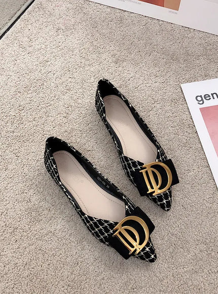 KissICON Pointed Flat Shoes for Women's New Boat Shoes