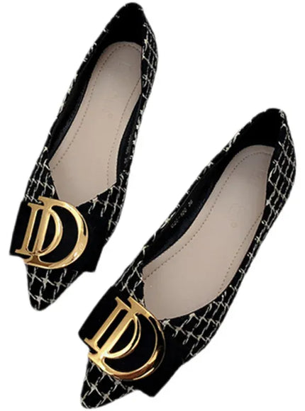 KissICON Pointed Flat Shoes for Women's New Boat Shoes