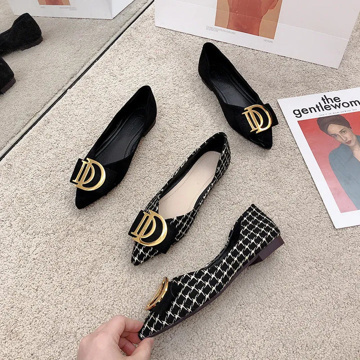 Pointed Flat Shoes for Women's New Boat Shoes
