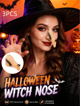 KissICON Pointed Latex Witch Nose Costume Prop