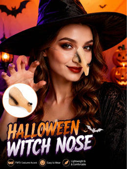 KissICON Pointed Latex Witch Nose Costume Prop