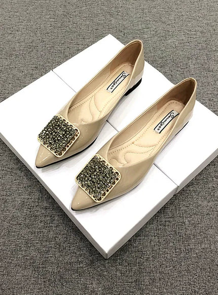 KissICON Pointed toe flat shoes women 2021 summer women's
