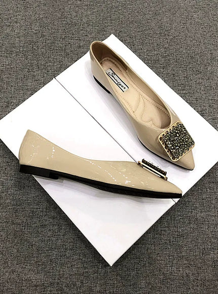 KissICON Pointed toe flat shoes women 2021 summer women's
