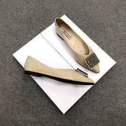 KissICON Pointed toe flat shoes women 2021 summer women's