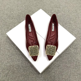 KissICON Pointed toe flat shoes women 2021 summer women's