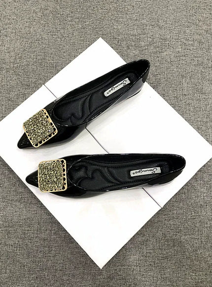 KissICON Pointed toe flat shoes women 2021 summer women's