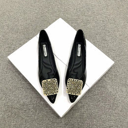 KissICON Pointed toe flat shoes women 2021 summer women's