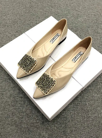 KissICON Pointed toe flat shoes women 2021 summer women's