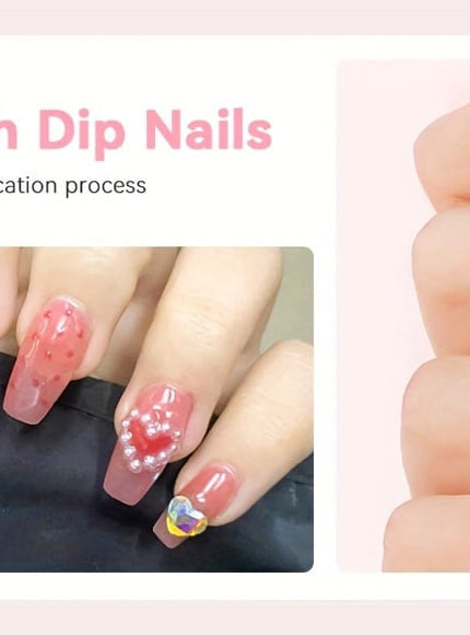 KissICON Poly Methyl Methacryl 💋 SAVILAND Powdered Nail Kit - All-In-One Nail