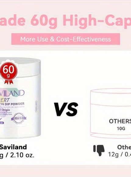 KissICON Poly Methyl Methacryl 💋 SAVILAND Powdered Nail Kit - All-In-One Nail