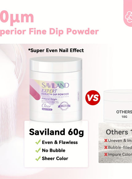 KissICON Poly Methyl Methacryl 💋 SAVILAND Powdered Nail Kit - All-In-One Nail