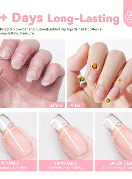 KissICON Poly Methyl Methacryl 💋 SAVILAND Powdered Nail Kit - All-In-One Nail