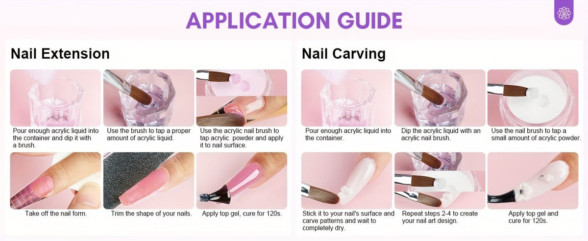 KissICON Polychrome 💋 Complete Acrylic Nail Kit For Starter -