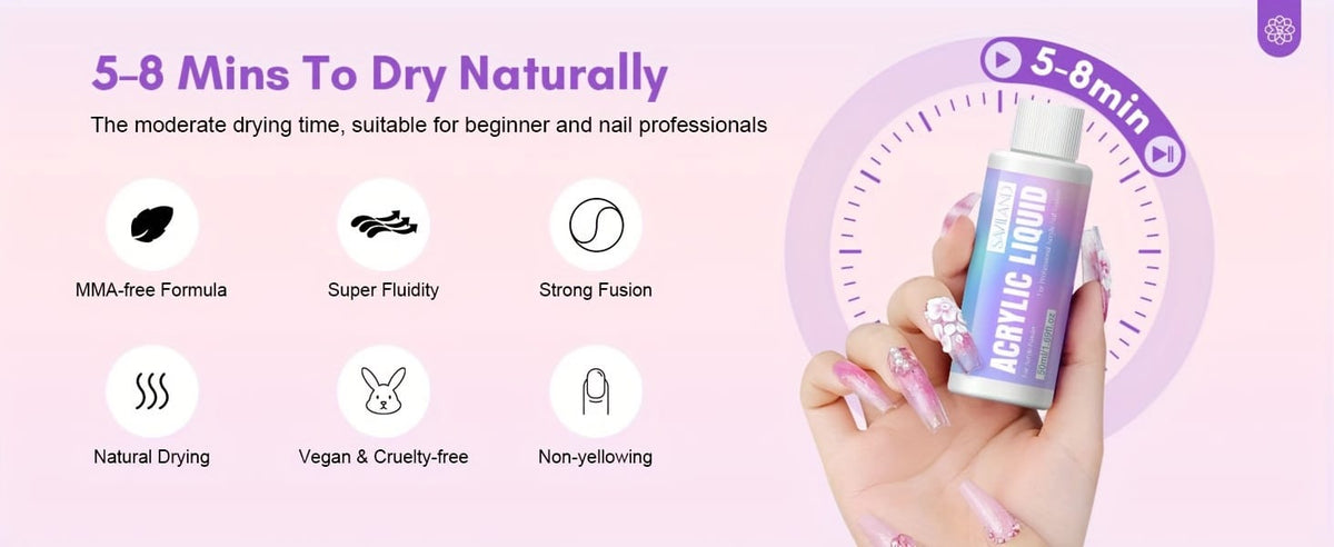 KissICON Polychrome 💋 Complete Acrylic Nail Kit For Starter -
